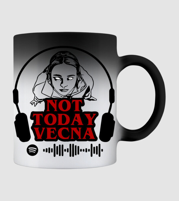 not today vecna model negru pe tricou
