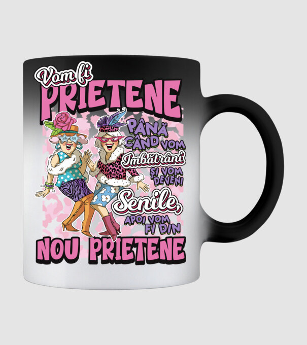 Nou prietene model negru pe tricou