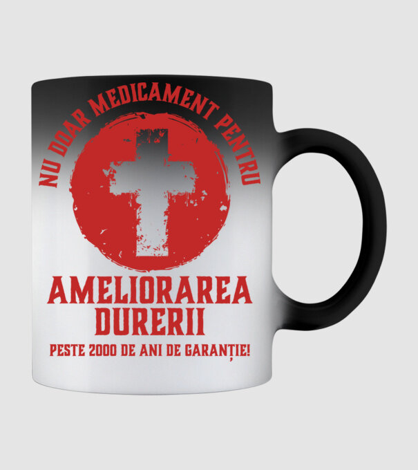 Nu doar medicament pentru ameliorarea durerii, peste 2000 de ani de garanție! model negru pe tricou
