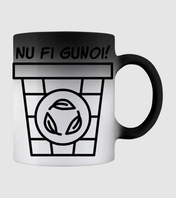 Nu fi gunoi  model negru pe tricou