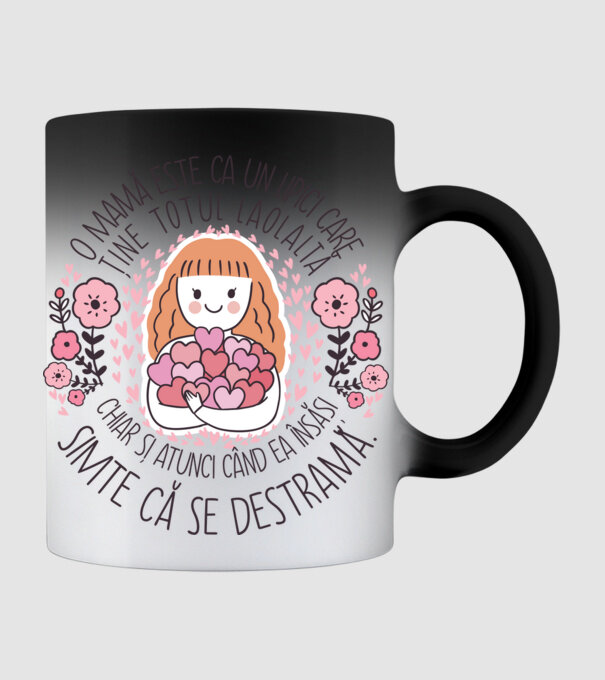 O mamă este ca un lipici care ține totul laolaltă, chiar și atunci când ea însăși simte că se destramă. model negru pe tricou