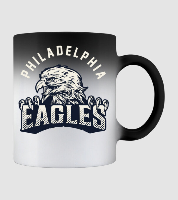Philadelphia Eagles model negru pe tricou