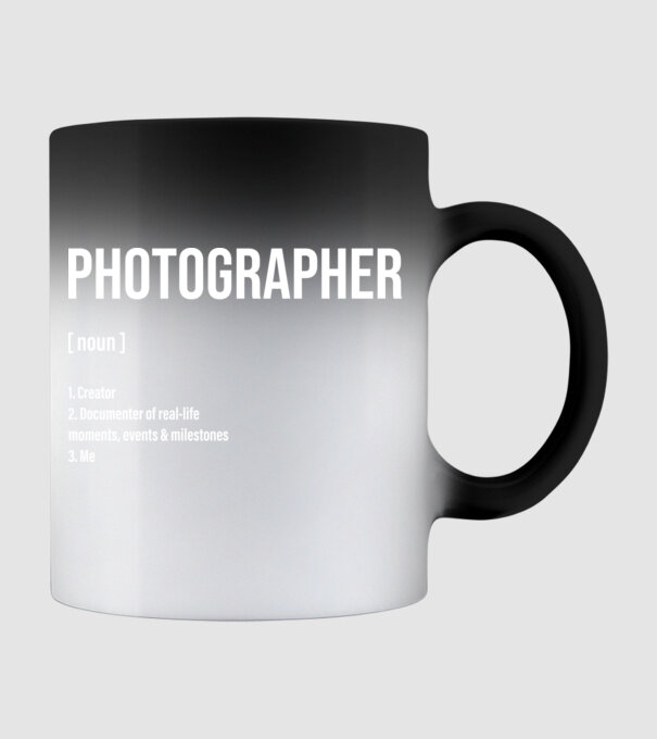 Photographer model negru pe tricou