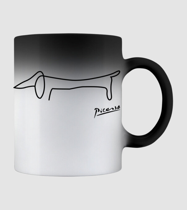 Picasso model negru pe tricou