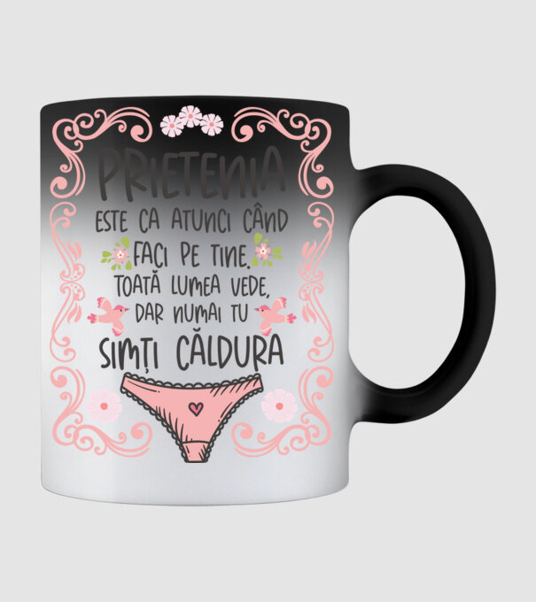Prietenia este ca atunci când faci pe tine model negru pe tricou