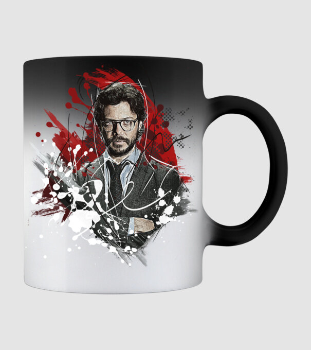 professor poster model negru pe tricou