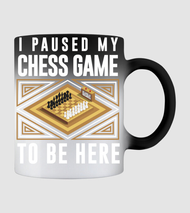 Pused my chess game model negru pe tricou