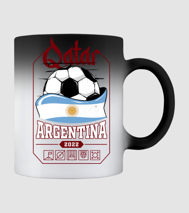 Qatar teams Argentina model negru pe tricou