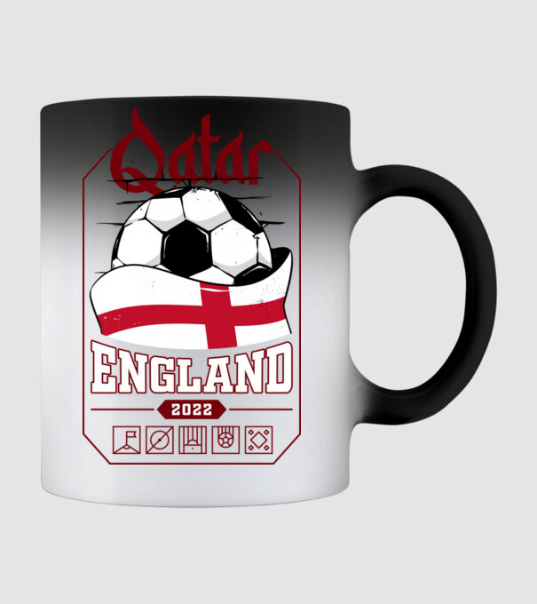 Qatar teams England model negru pe tricou