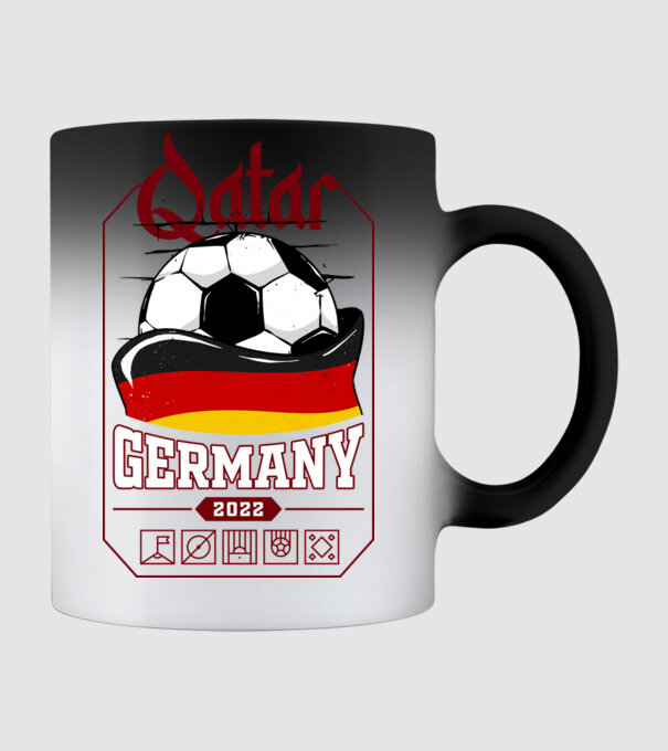 Qatar teams Germany model negru pe tricou