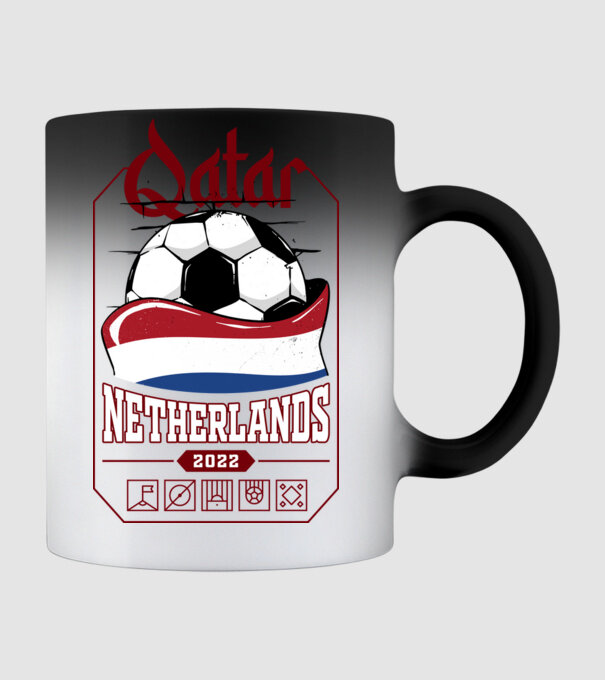 Qatar teams Netherlands model negru pe tricou