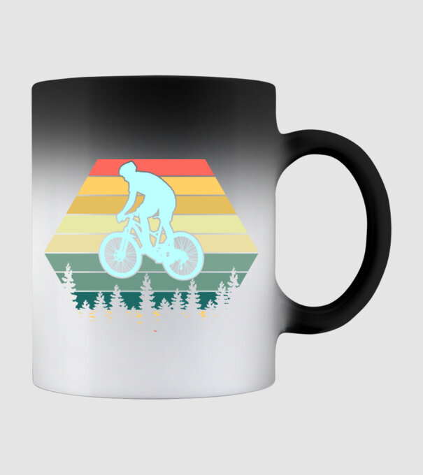 retro mountain bike model negru pe tricou