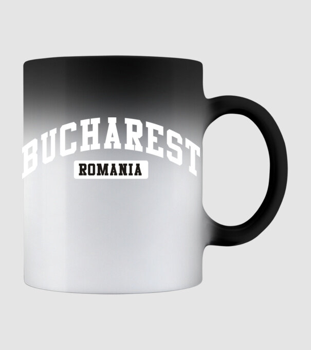 România Bucharest sport model negru pe tricou