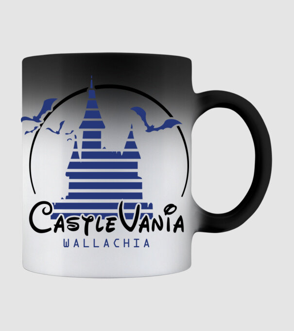 România CastleVania model negru pe tricou
