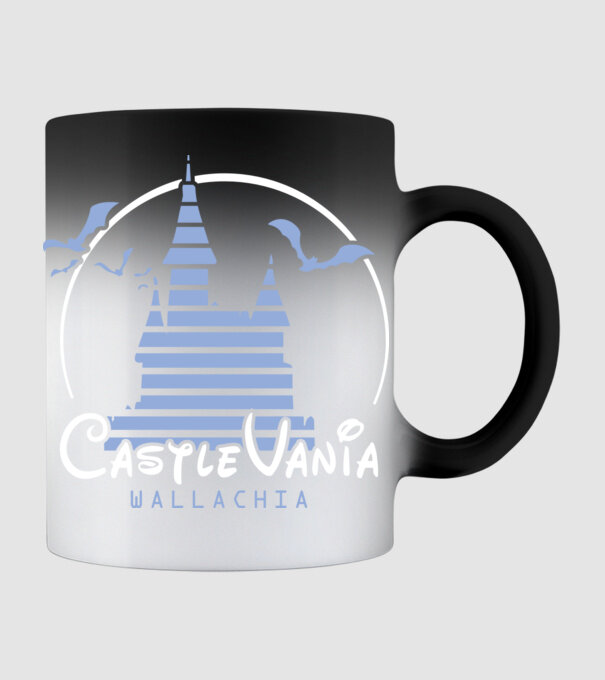 România CastleVania model negru pe tricou