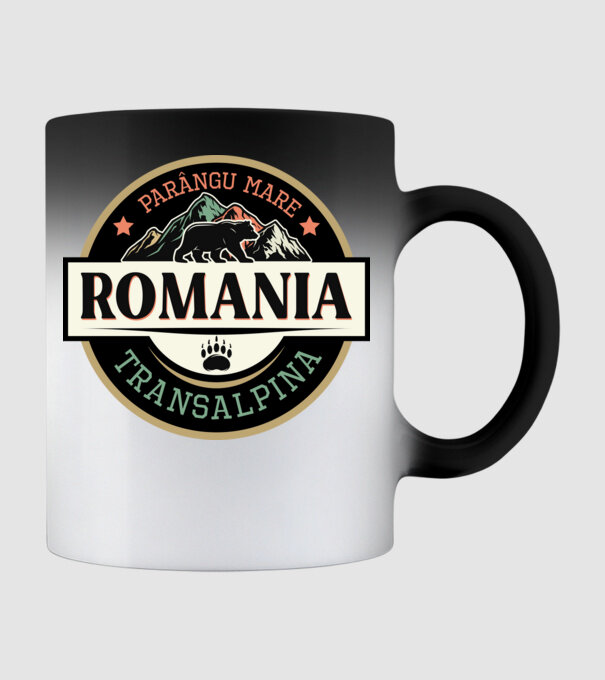România transalpina model negru pe tricou