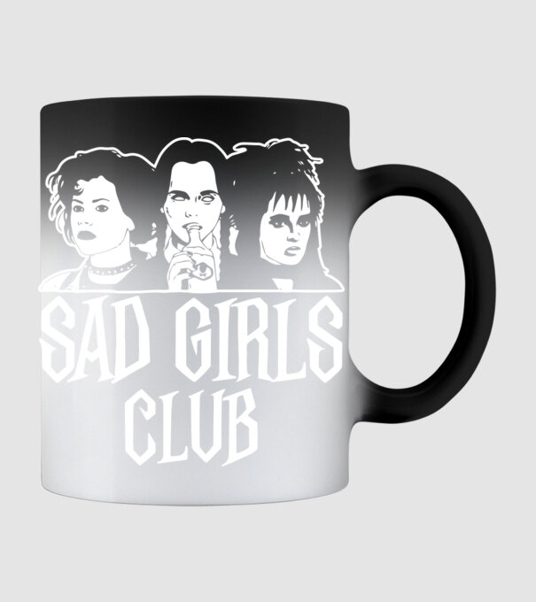 Sad Girls Club model negru pe tricou