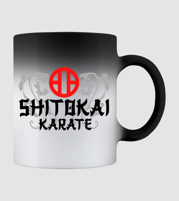 Shitokai Karate model negru pe tricou