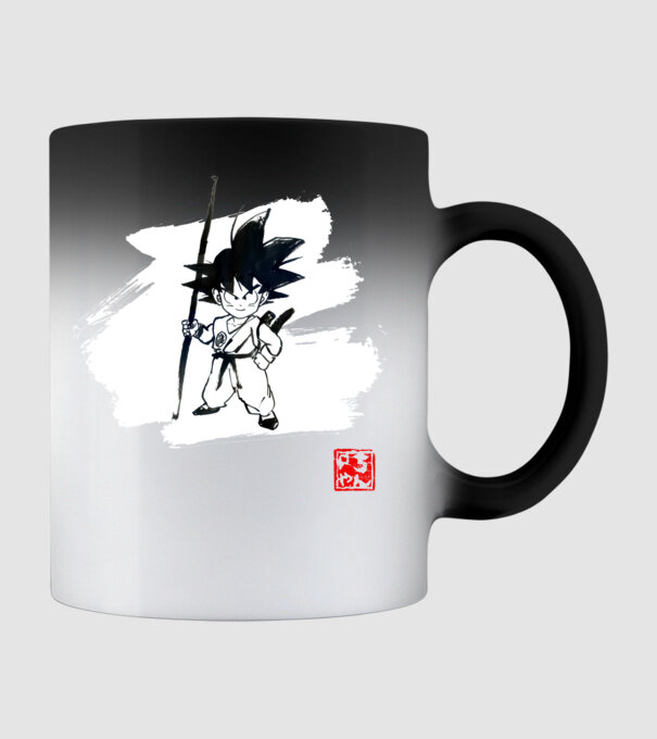 son goku art model negru pe tricou