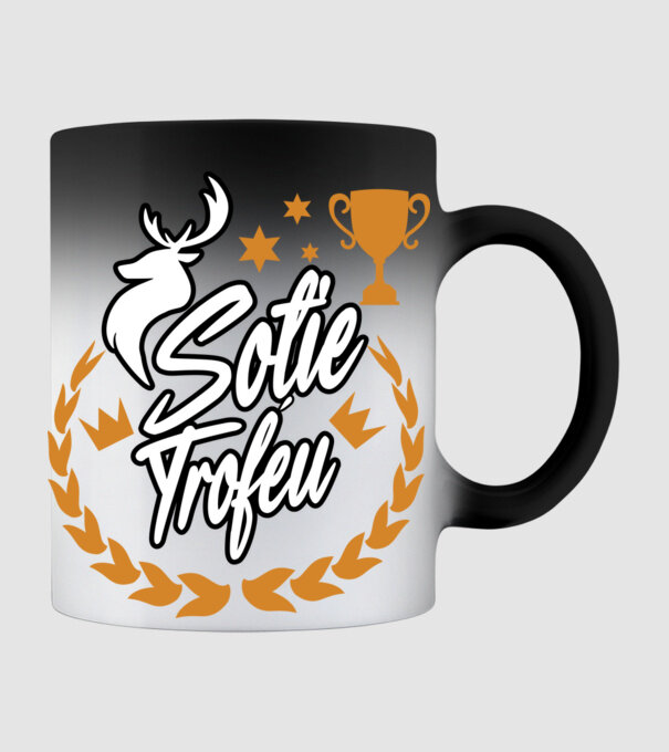 Soție trofeu model negru pe tricou