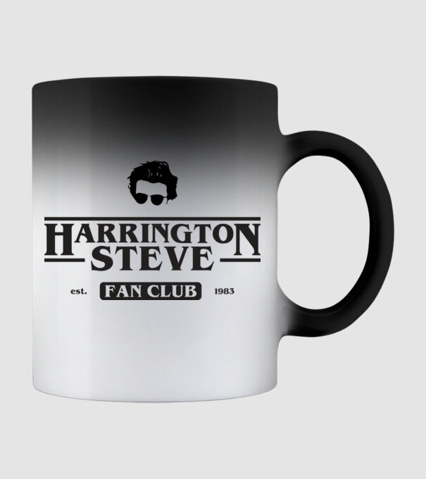 steve harrington fan club model negru pe tricou