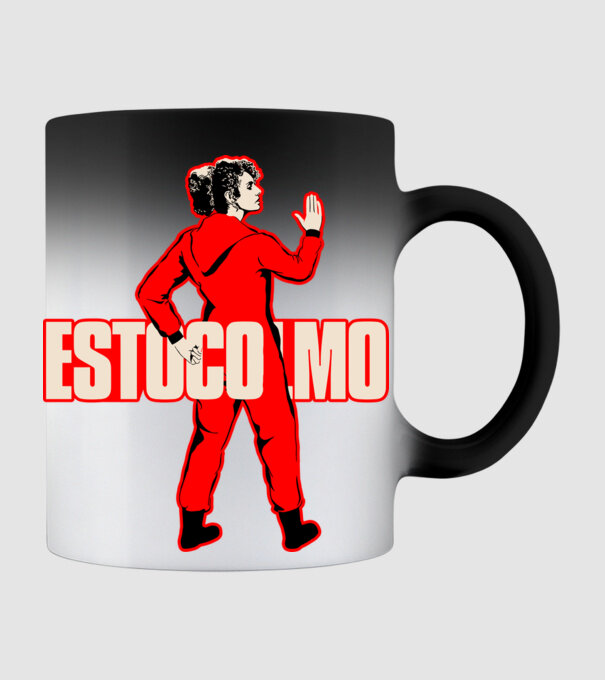 stockholm la casa de papel model negru pe tricou