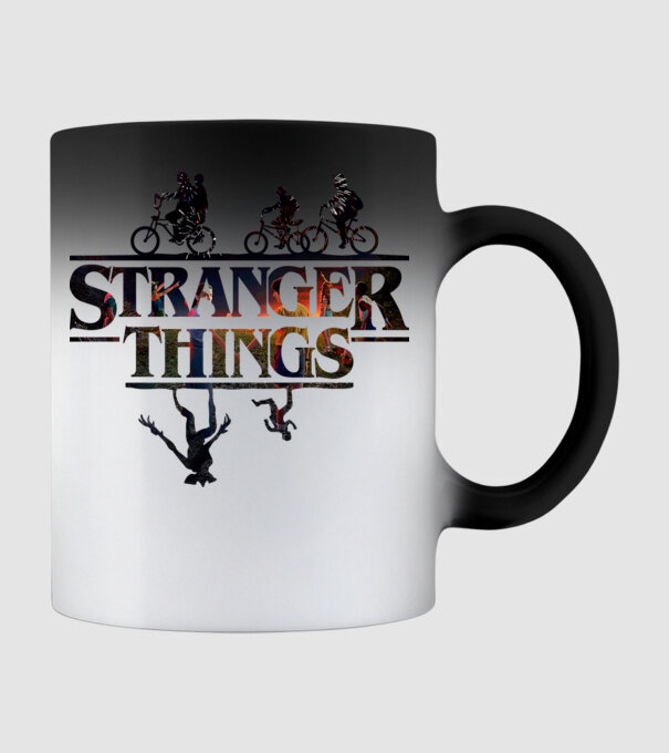 stranger things quote poster model negru pe tricou
