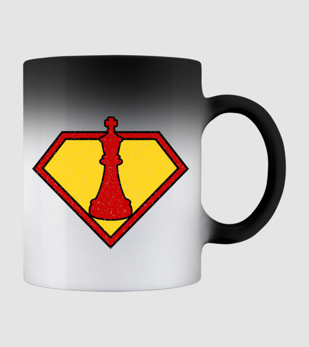 SuperChess rege model negru pe tricou
