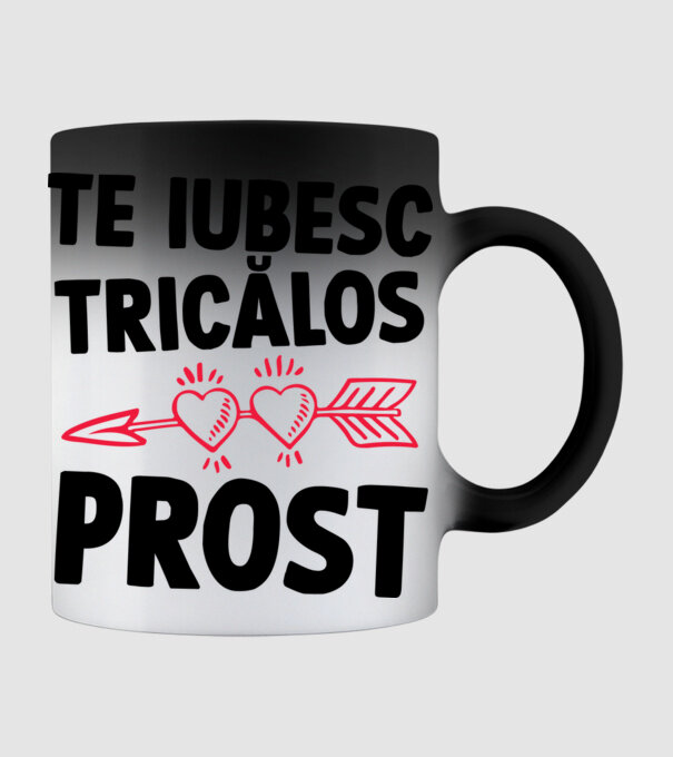 Te iubesc, ticălos prost model negru pe tricou