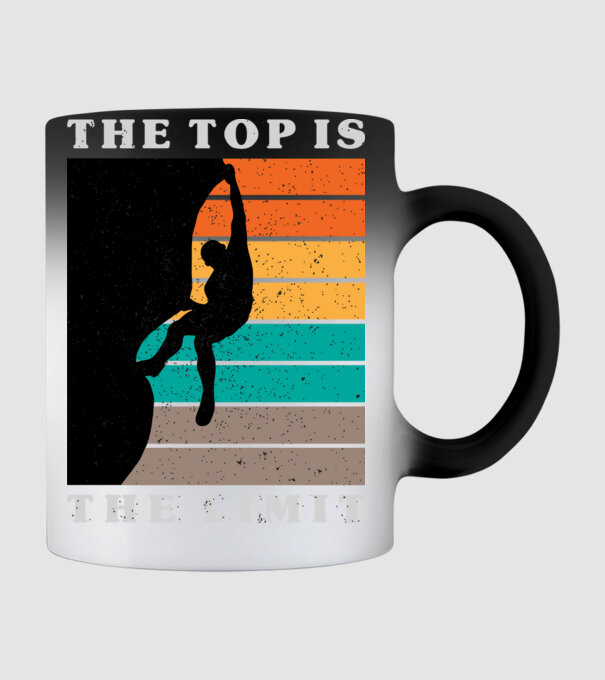 The Top is the limit model negru pe tricou