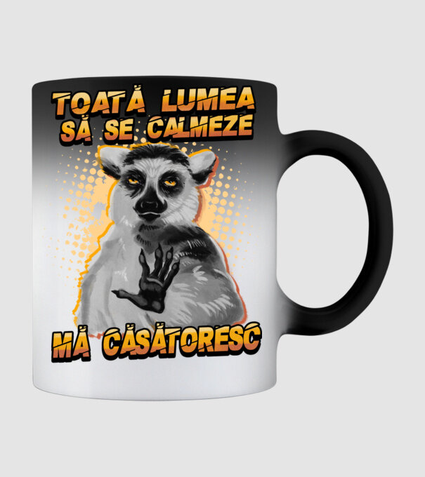 toată lumea - să se calmeze - mă căsătoresc model negru pe tricou