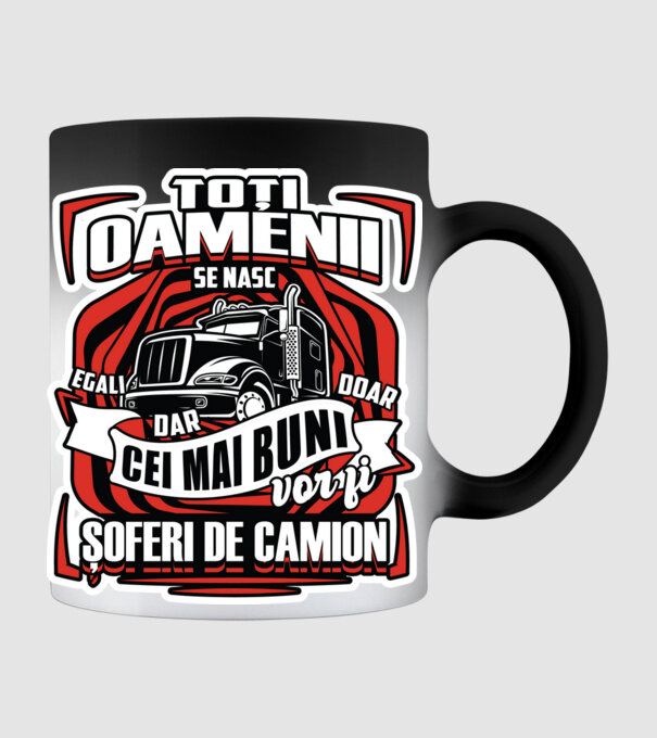 Toți oamenii șoferi de camion model negru pe tricou