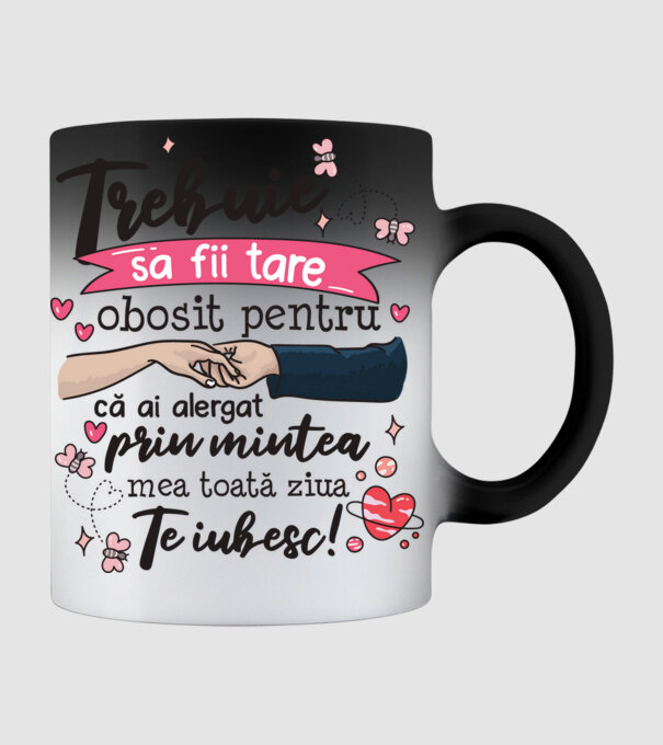 Trebuie sa fii tare obosită pentru model negru pe tricou