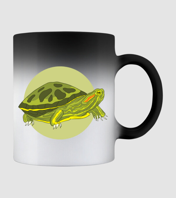 Turtle model negru pe tricou