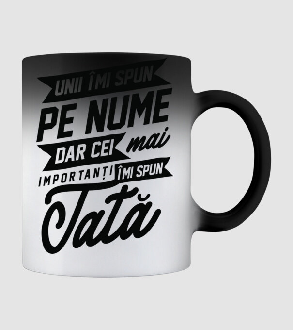 Unii îmi spun pe nume, dar cei mai importanți îmi spun tată model negru pe tricou