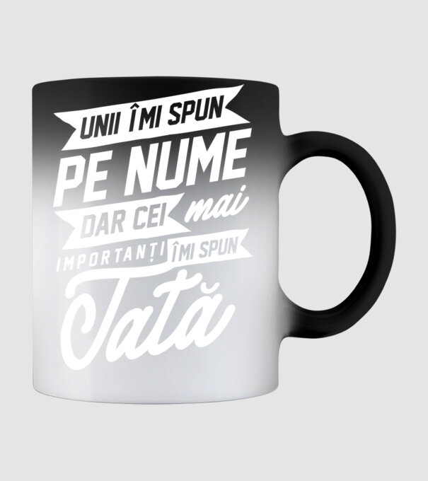 Unii îmi spun pe nume, dar cei mai importanți îmi spun tată model negru pe tricou