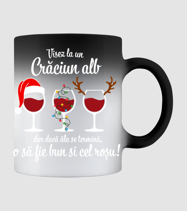 Visez la un Crăciun alb, dar dacă ăla se termină, o să fie bun si cel roșu model negru pe tricou