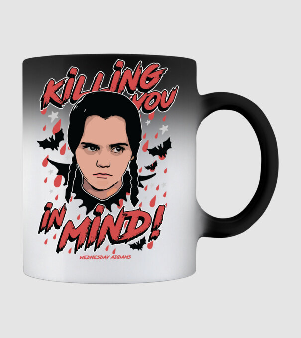 WEDNESDAY Killing You in my mind model negru pe tricou