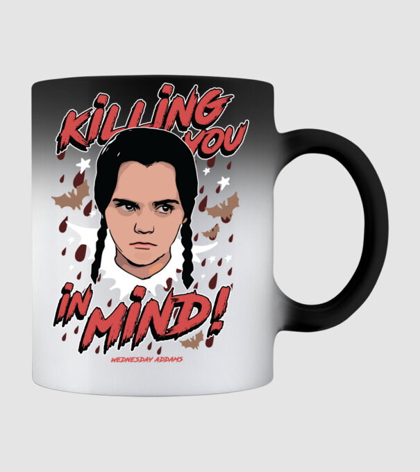 WEDNESDAY Killing You in my mind model negru pe tricou