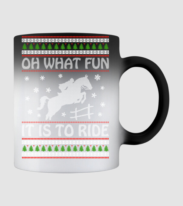 What Fun is to ride - Horse model negru pe tricou