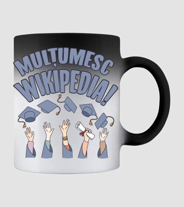 Wikipedia model negru pe tricou
