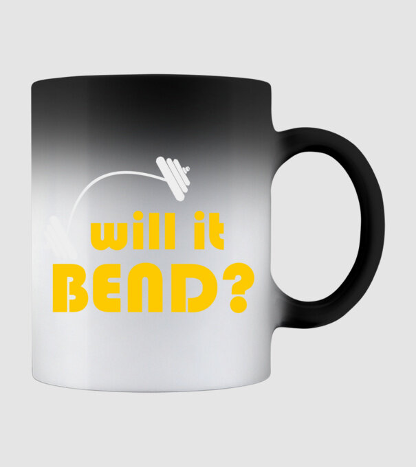 Will it bend model negru pe tricou