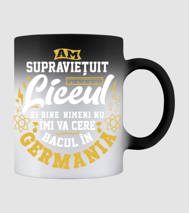 Am supraviețuit liceul model negru pe tricou