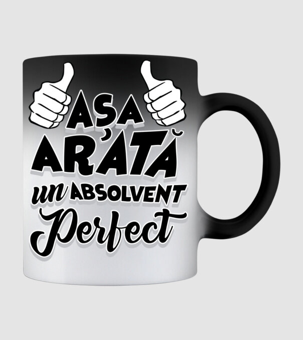 Așa arată un absolvent perfect model negru pe tricou
