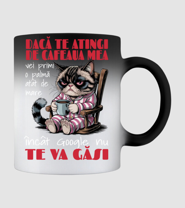 atinge cafeaua mea și nici măcar Google nu te va găsi Negru model negru pe tricou
