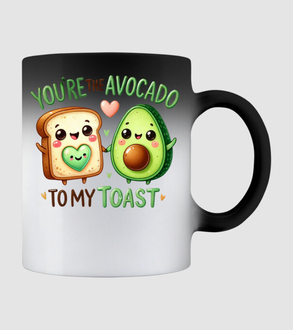 Avocado to my Toast model negru pe tricou