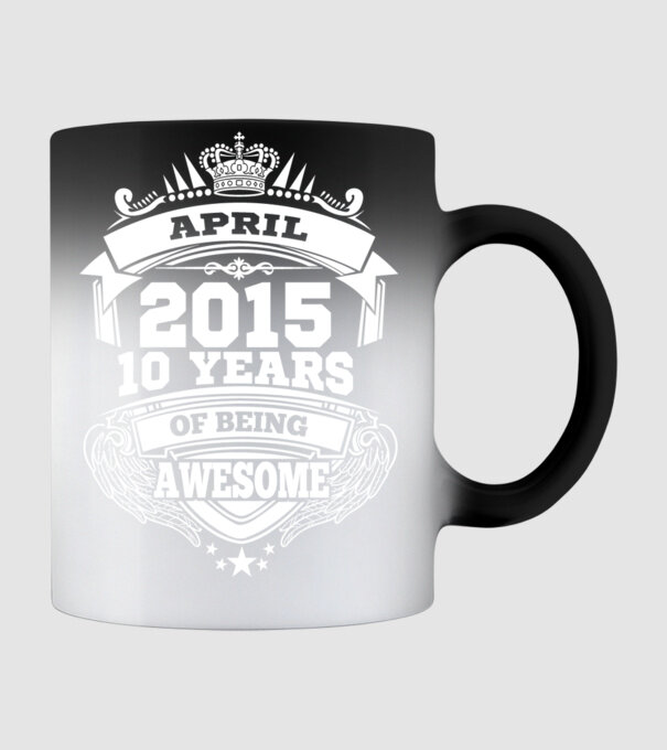 Awesome being of april 2015 model negru pe tricou