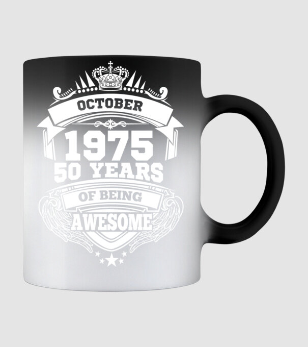 Awesome being of october 1975 model negru pe tricou