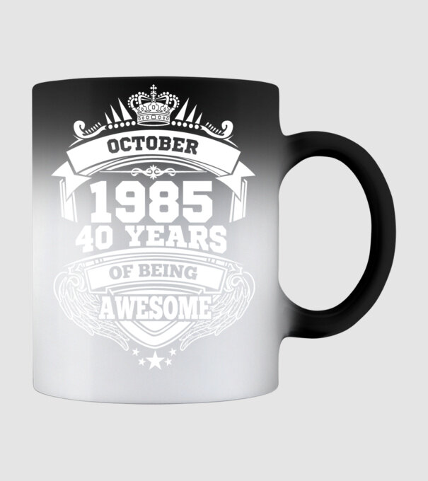 Awesome being of october 1985 model negru pe tricou