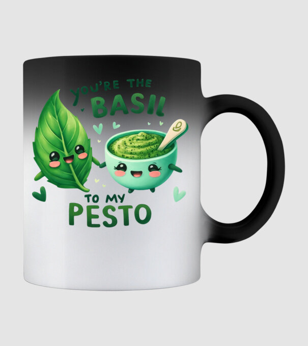 Basil to my Pesto model negru pe tricou